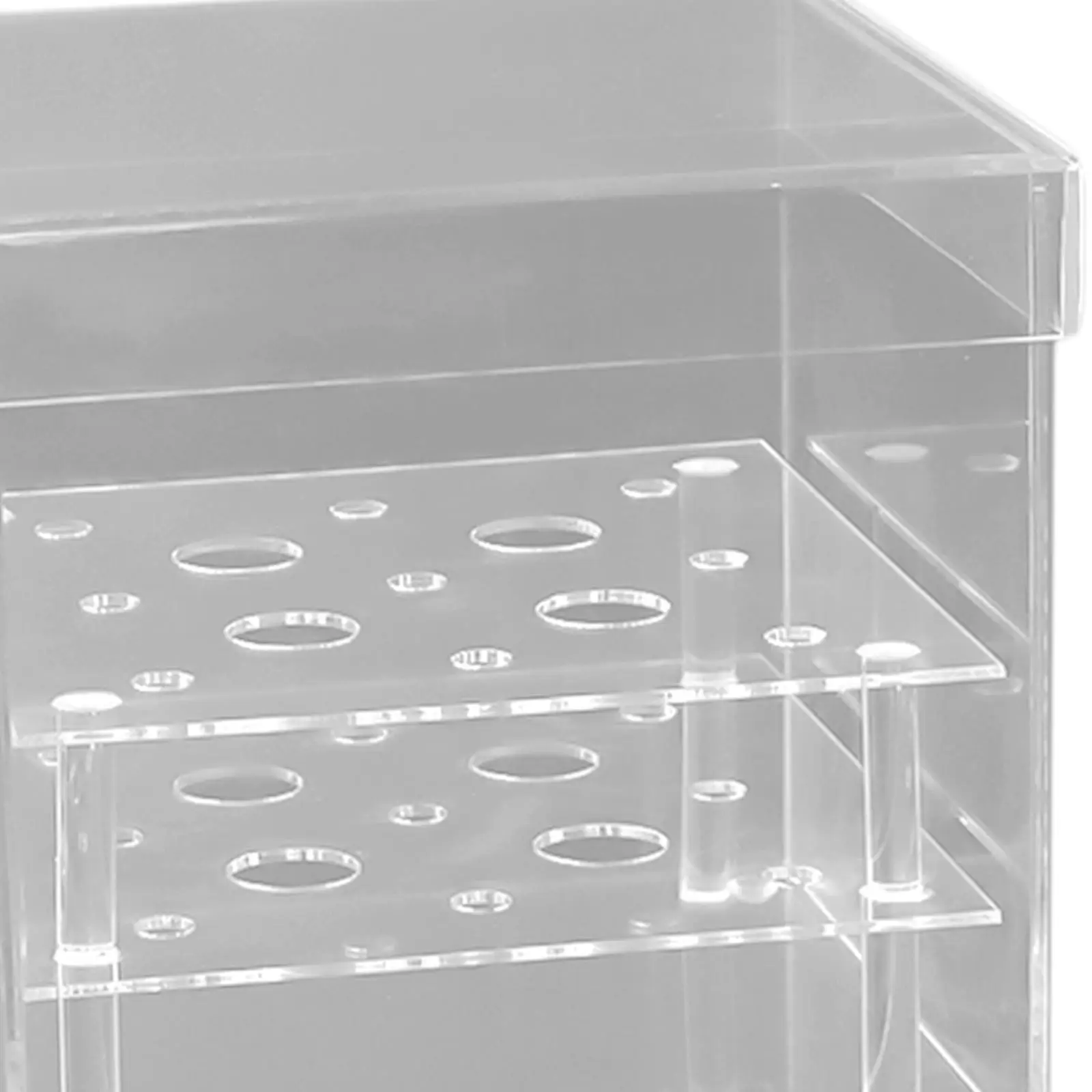 Acrylic Flower Box, Flower Pot, Floral Arrangements Vase with Removable 2 Tiers, Wedding Table Centerpiece