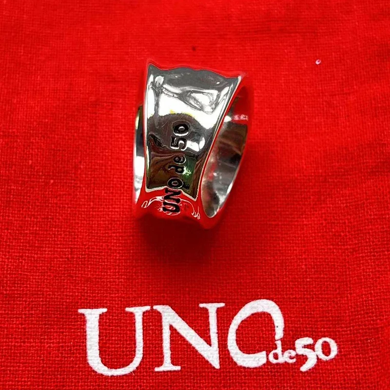 UNode50-Anillo de gemas exquisito para mujer, diseño Simple europeo y americano, joyería romántica para vacaciones, bolsa de regalo con bolsa, 2023