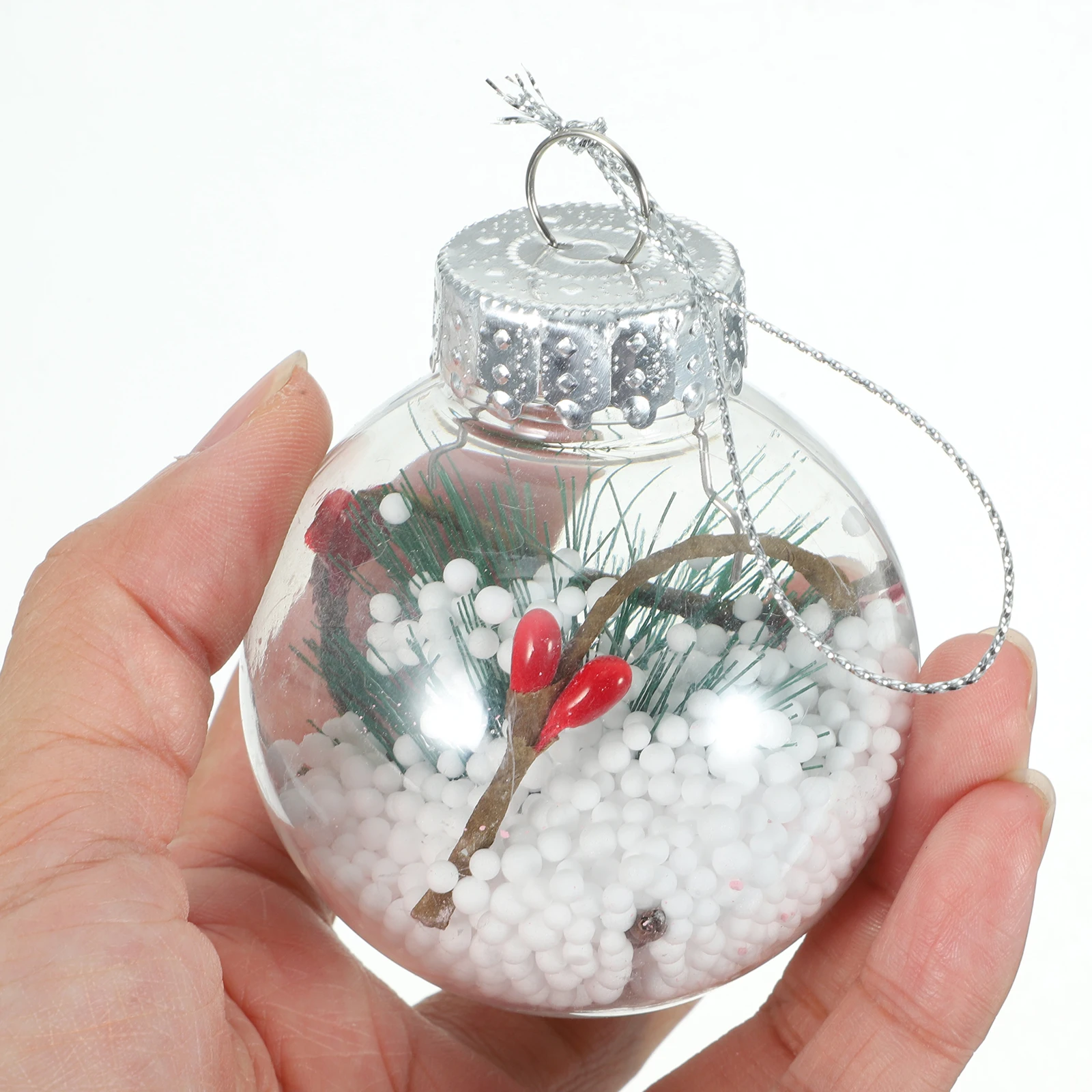 

12 Pcs Decorations Christmas Ball Pendant Xmas Ornaments Bauble Plastic Hanging Decors
