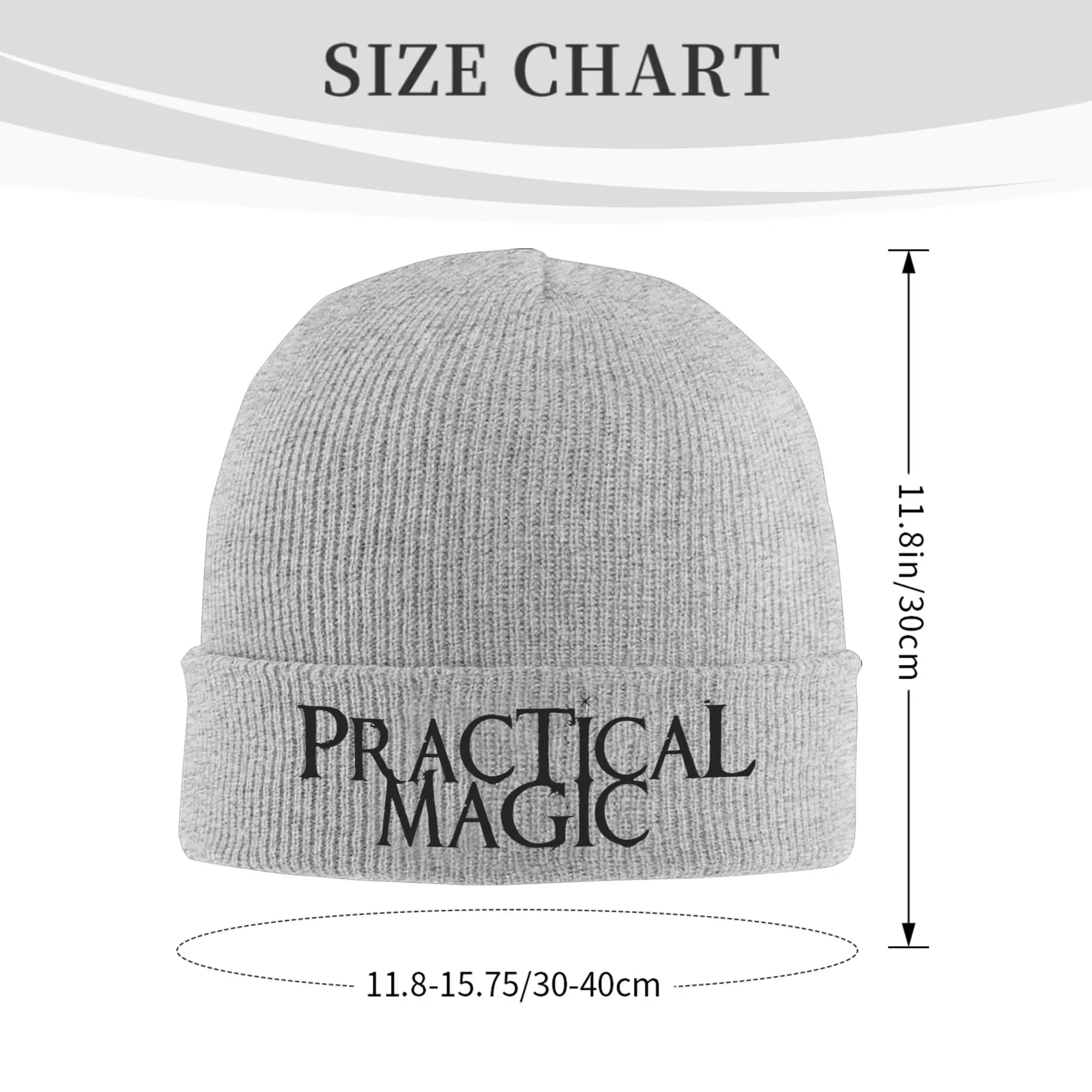 Practical Magic Witchcraft Occult Mystic Halloween Gothic Knitted Hat Women's Men's Beanie Winter Hat Acrylic  Warm Caps