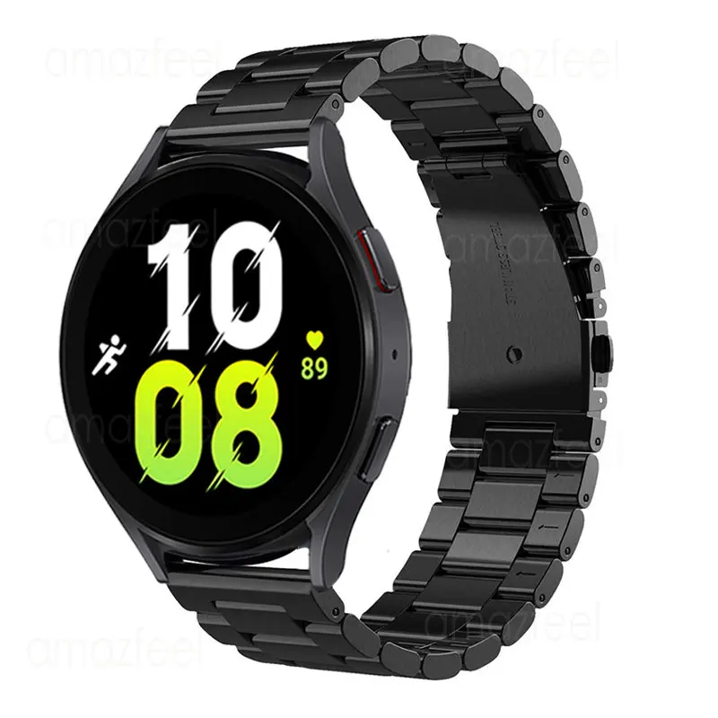 20Mm Thép Không Gỉ Dây Dành Cho Samsung Galaxy Samsung Galaxy Đồng Hồ 5 4 40/44Mm Đồng Hồ Thông Minh SmartWatch Cho Galaxy Đồng Hồ 4 cổ Điển 42/46Mm Dây Đeo Nam Châm