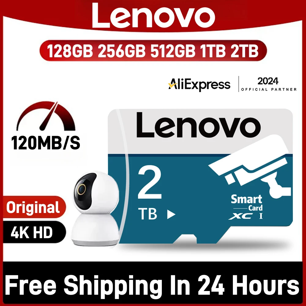 Lenovo การ์ดหน่วยความจำแฟลช UHS-I 128GB สำหรับนินเทนโดสวิตช์2TB 1TB 512GB 256GB ความเร็วสูงไมโคร TF SD การ์ดสำหรับโทรศัพท์กล้องโดรน