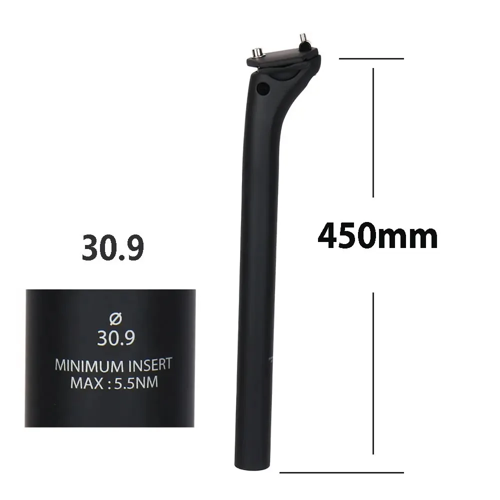 ELITAONE MTB Carbon Seat Post Offset 20mm 25.4 27.2 30.9 31.6mm Mountain/Road Bike Seatpost 350-450mm Light 150g image 3