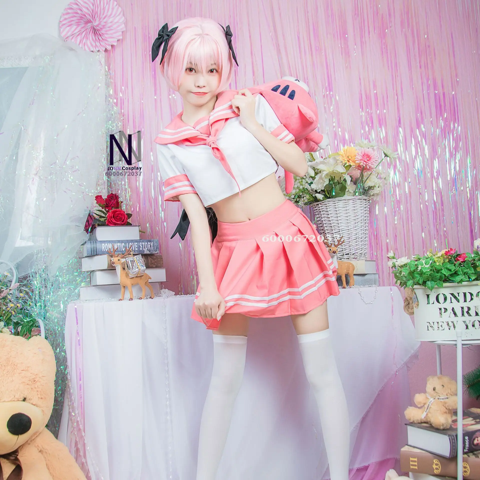 

Fate/Apocrypha Astolfo Cosplay - Japanese Sailor School Uniform Full Set for Halloween & Christmas