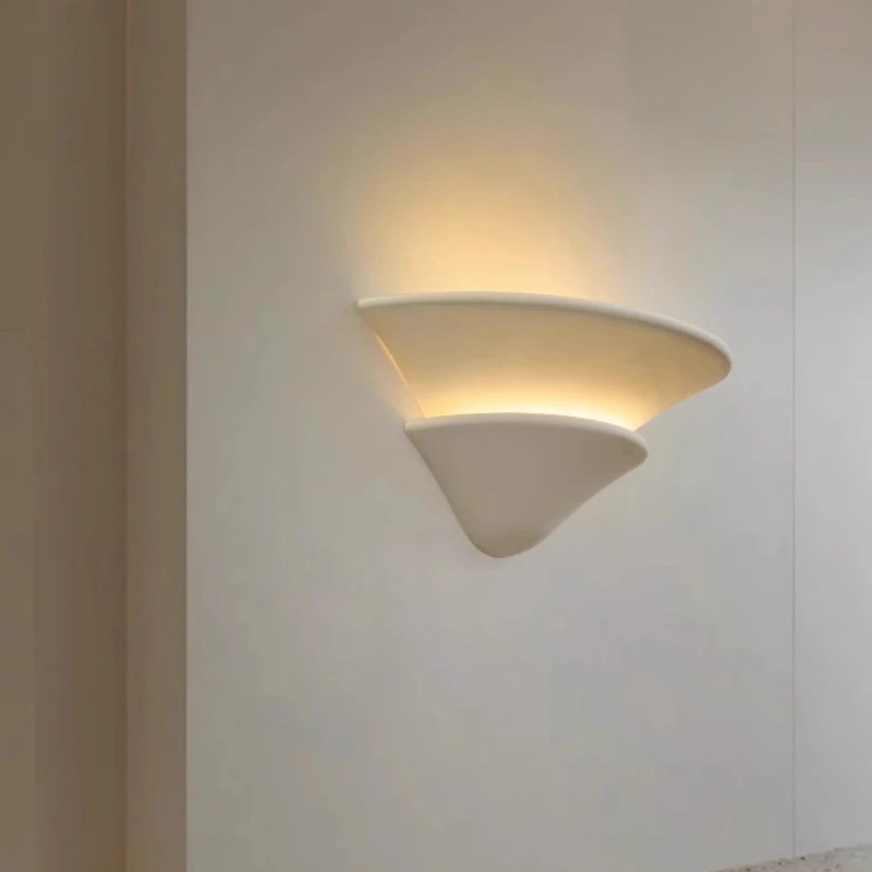 White Gypsum Wall Lamp Nordic Medieval Staircase Corridor Lighting Fixtures Living Room Background Home Decoration Bracket Light