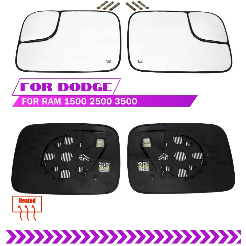 

Side Rearview Heated Mirror Glass For Dodge Ram 1500 2500 3500 PICKUP 2005-2009 5161011AA/5191035AA Car Accessorie
