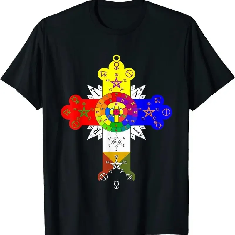 Osy Cross Hermetische Orden der Golden Dawn Okkult-T-Shirts