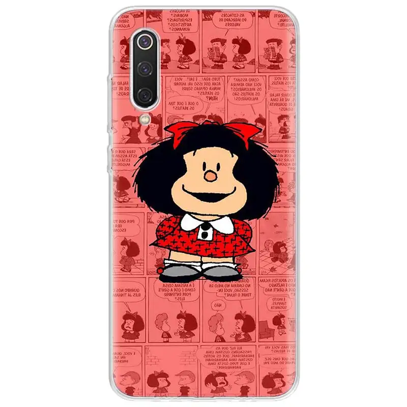 Mafalda Anime Phone Case For Xiaomi Redmi Note 10 11 12 13 14 15 Pro Plus 11S 12S 14S 11T 11E 10S Soft TPU Back Cover Redmi Note