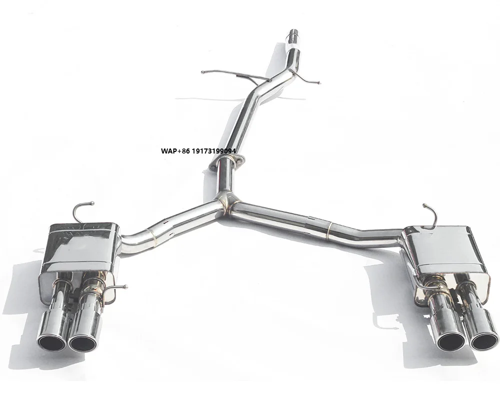304 Stainless Steel Catback Exhaust for A4/A5 B8 2.0T 2017-2022 Automobile Exhaust System Exhaust Pipes