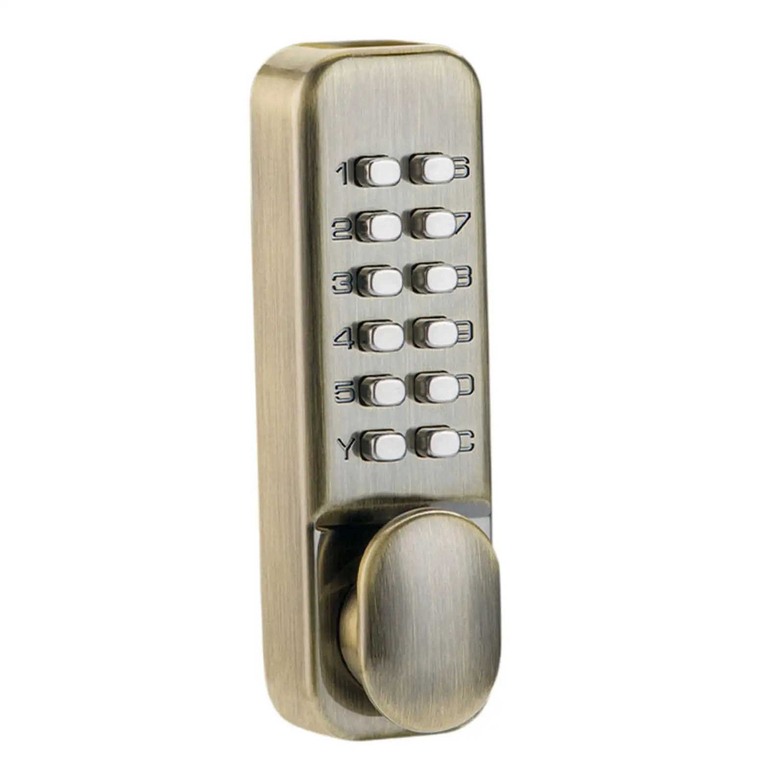 Mechanical Door Lock Waterproof Password Mechanical Keypad Door Lock Keyless Door Lock for Office Kitchen Hotel Balcony Outdoor