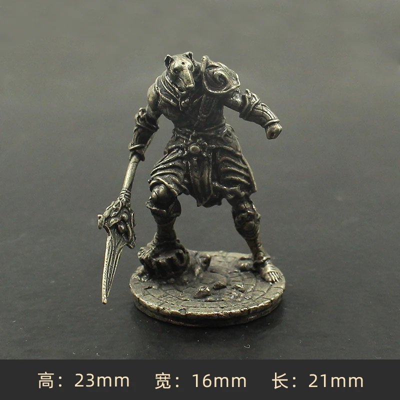 Figurki żołnierzy Orcish Horde, model z wysokiej jakości miedzi, zabawki, element do gry planszowej, ozdoba do wnętrza samochodu, akcesoria, figurka