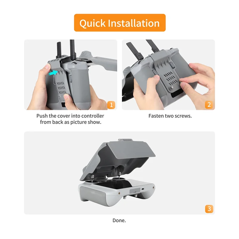 AY14 -Sunnylife For DJI RC2 Remote Control Air 3/Mini3 Pro Hood Sub-Plate Multifunctional Portable Protective Cover Easy Install