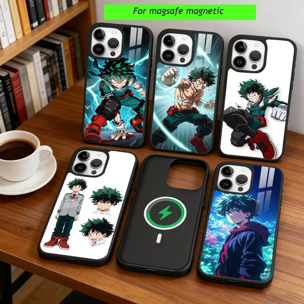 Anime M-My Hero Academia D-Deku  Phone Case For iPhone17,16,15,14,13,12,11 Plus,Pro Magnetic with Magsafe Wireless Charging
