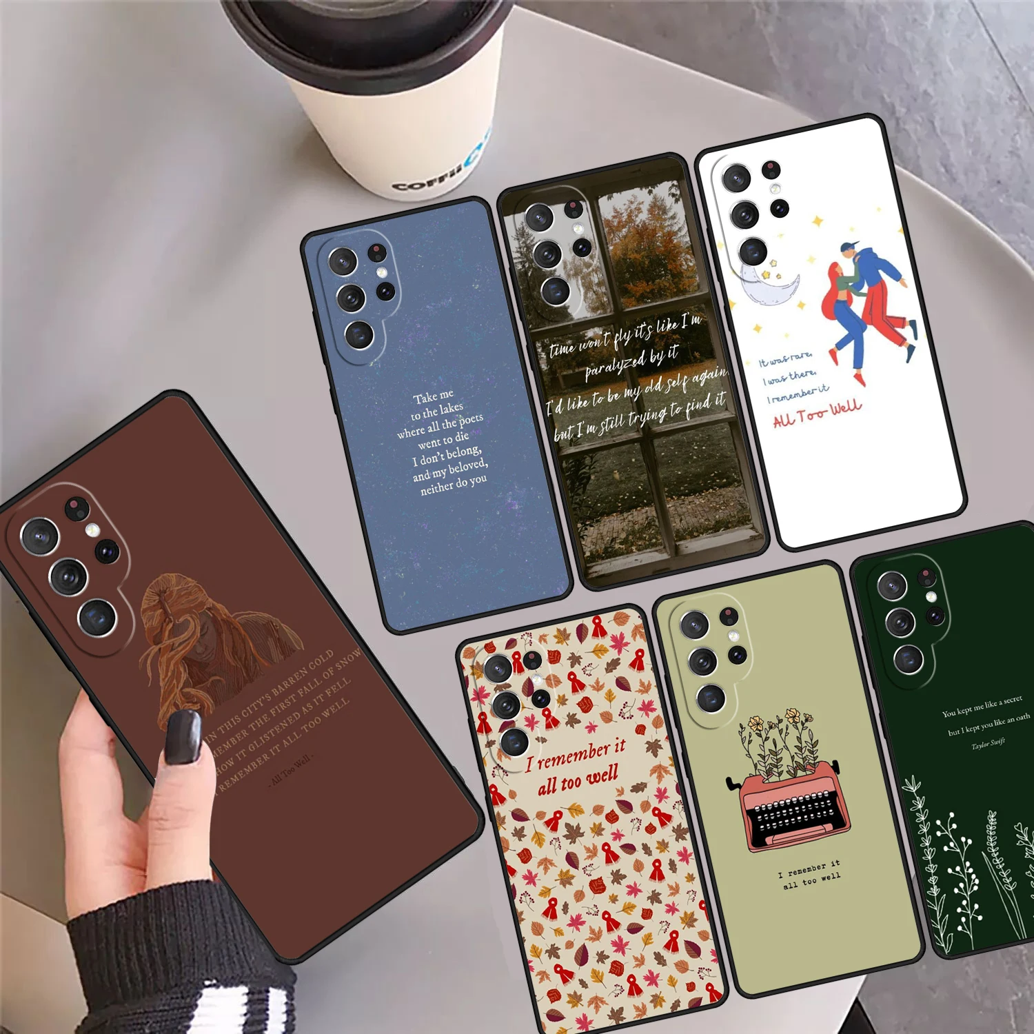 

All Too Well Lyrics Art Phone Case Cover Coque For Samsung Galaxy S24 Ultra 23 S22 Plus S21 FE S20 S8 S9 S10 Note 10 Pro Note 20
