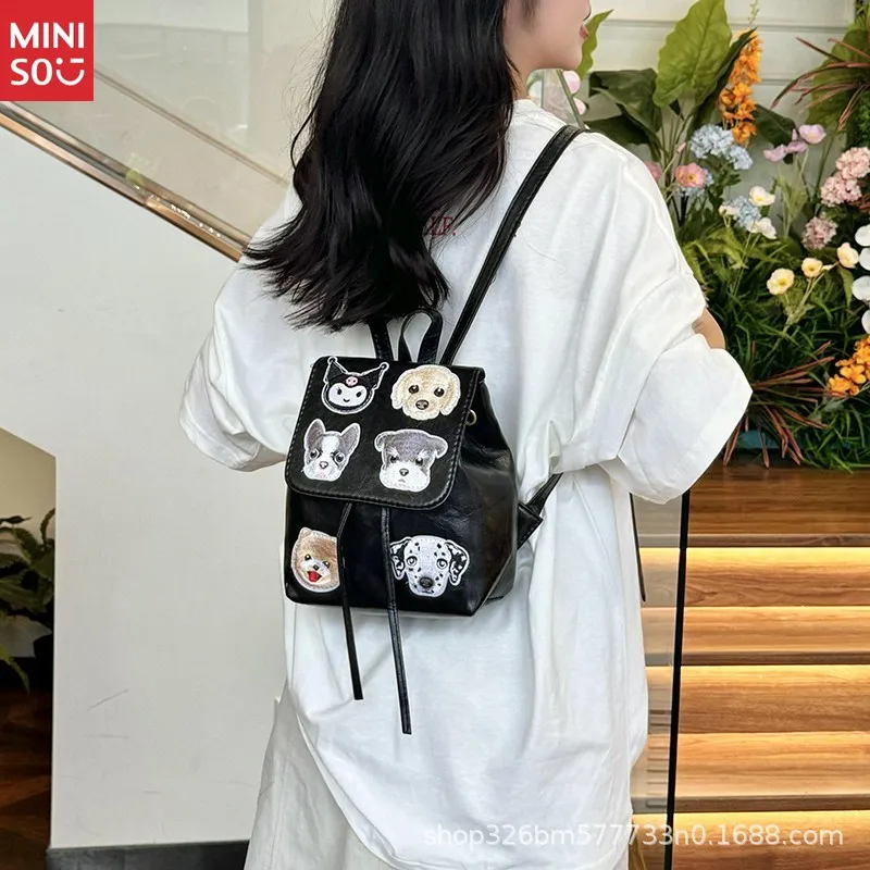 

Miniso Hello Kitty Retro Backpack | American Vintage Style, Spacious Grunge Chic