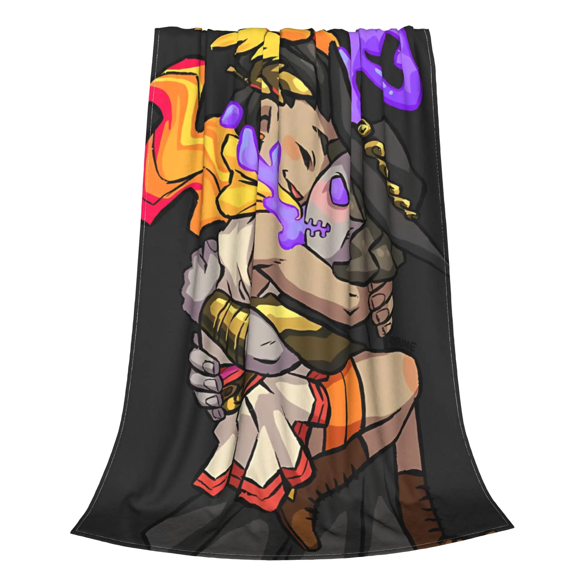 1PC Home Cute Room Decor Chibi Myth Figures Blanket Throw Blanket Hades Novelty Warm Blanket All Season