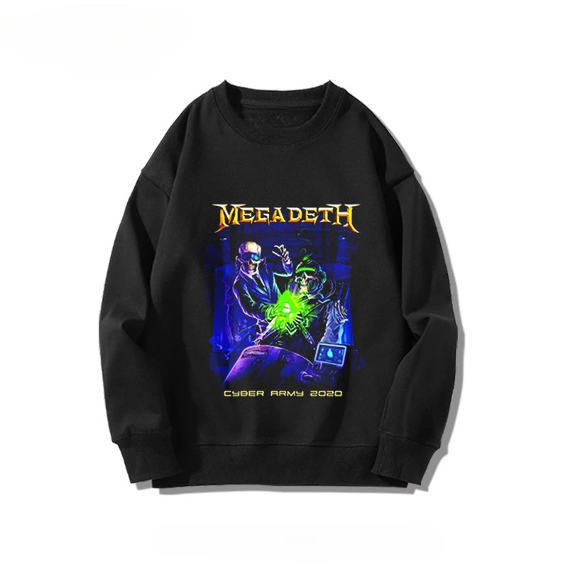 Sudadera con cuello redondo de la banda MEGADETH TRIVIUM para hombre, adecuada para otoño e invierno, ropa de rock de Heavy Metal de estilo europeo