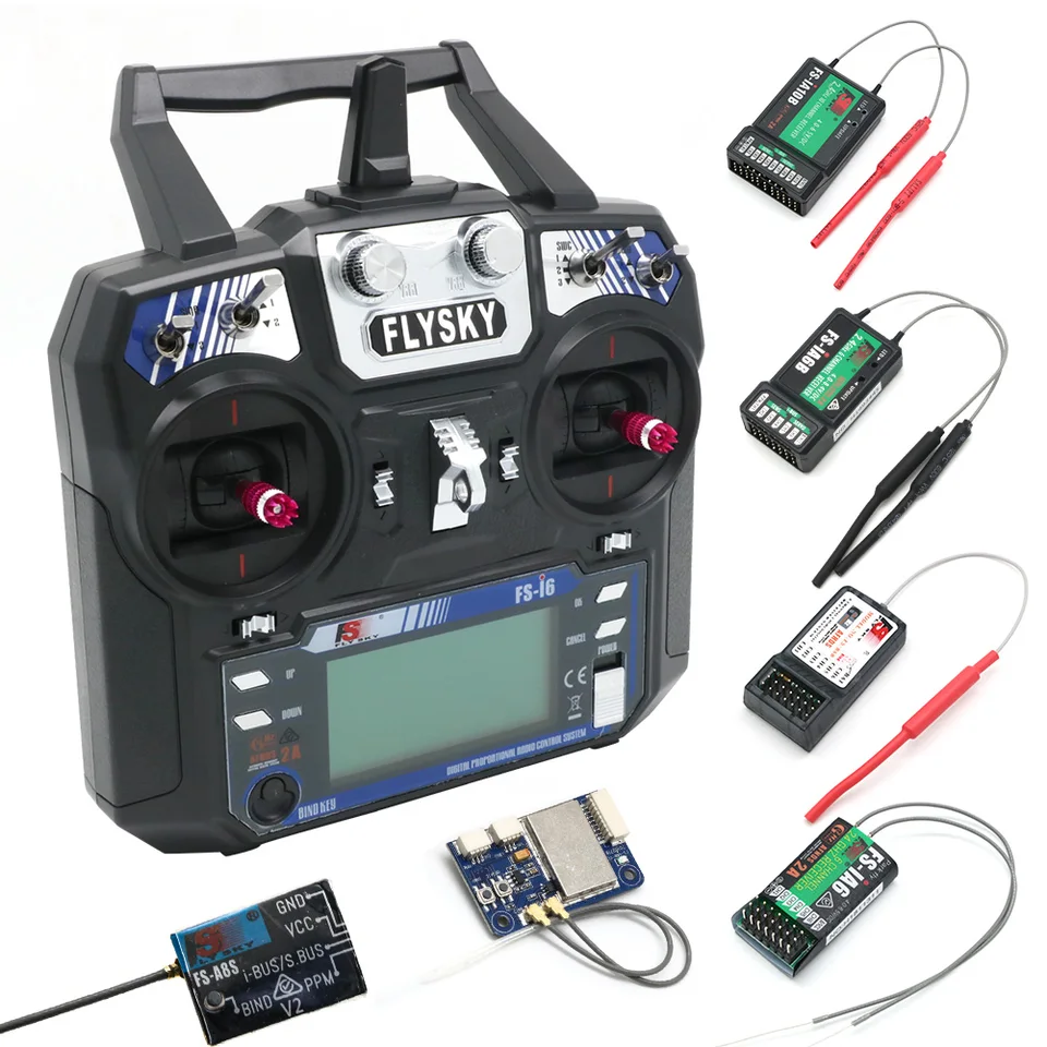 FlySky FS-i6 2.4G 6CH AFHDS RC Transmitter With FS-iA6 FS-iA6B