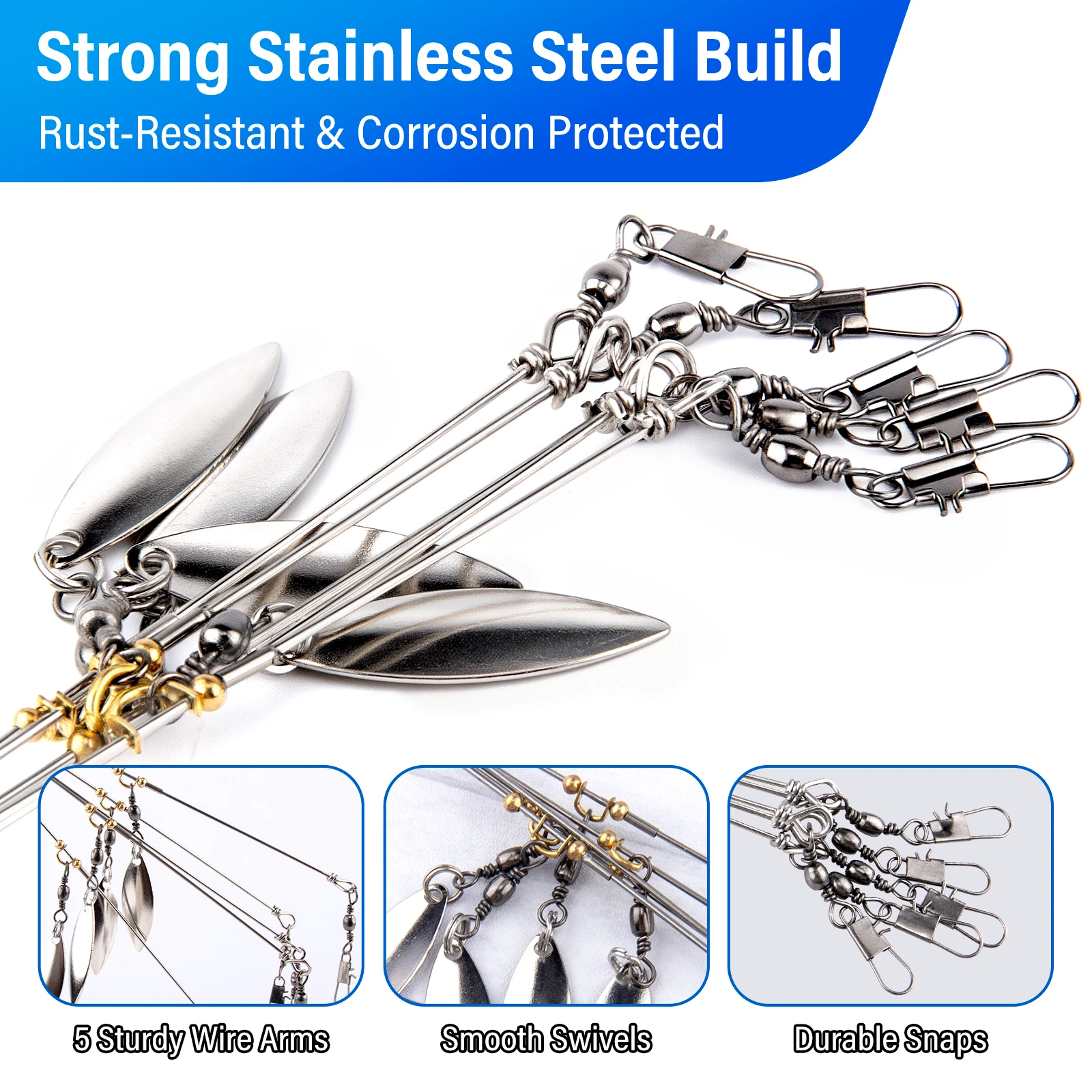 16.5g 20g Alabama Umbrella Rig - Fishing Lure Blade Bait 评论和价格