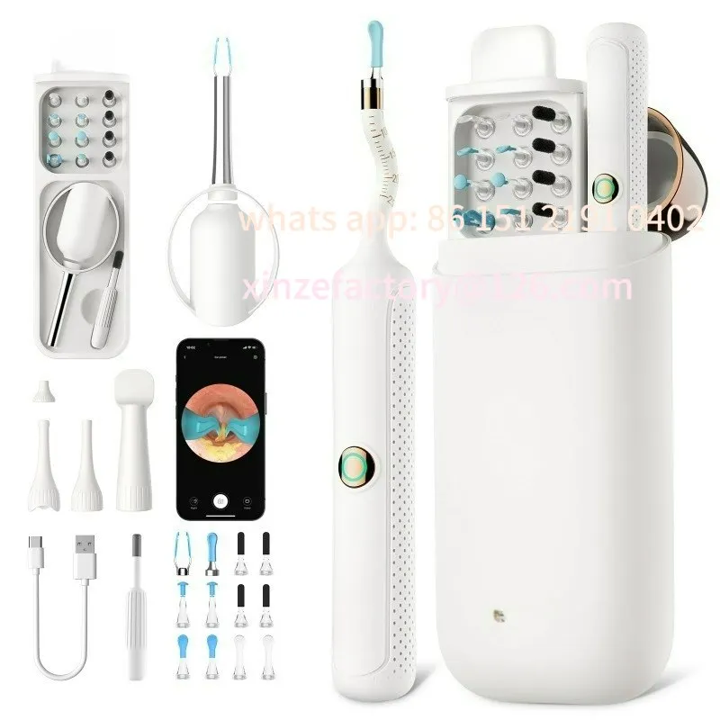

Customizable Visual Ear Spoon Endoscope Intelligent Ear Wag Artifact Rechargeable Suction Ear Picker with Light