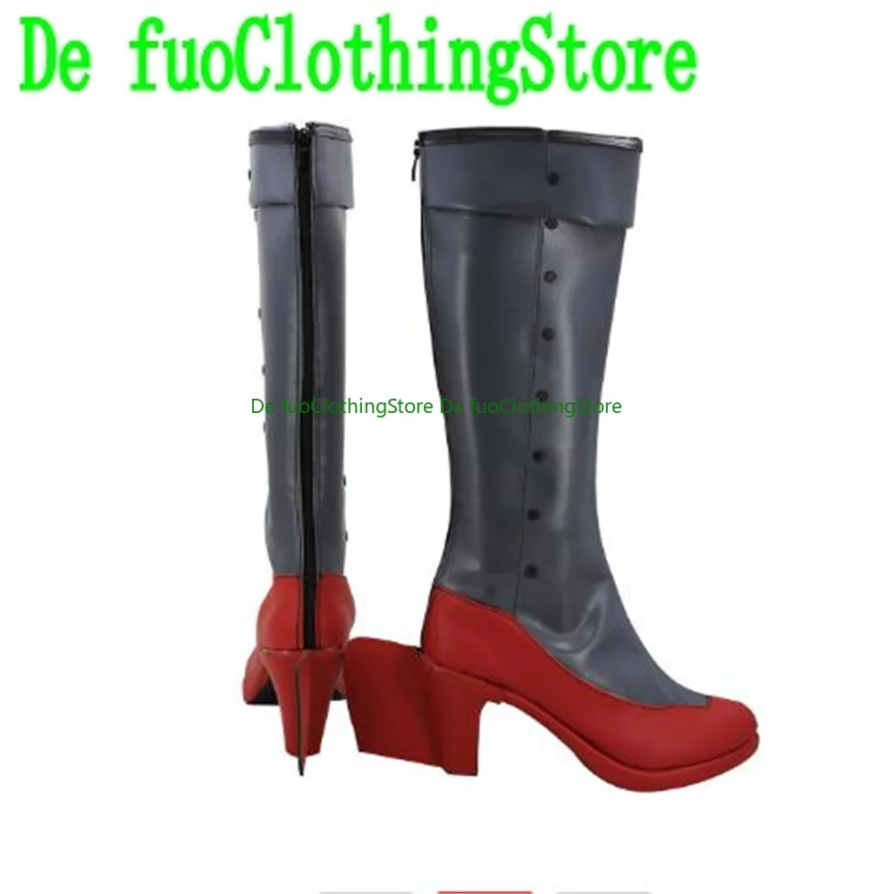 

Kancolle Suzutsuki Boots Cosplay Shoes Boots Game Anime Halloween Carnival Party Costume Prop Custom Made PU Leather