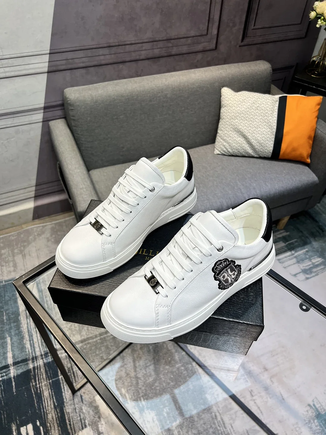BLLIYOSS BILLIONAIRE 2025 New Shoes for Men Calf leather stitching Sports comfort high quality outdoors European big size 38-45