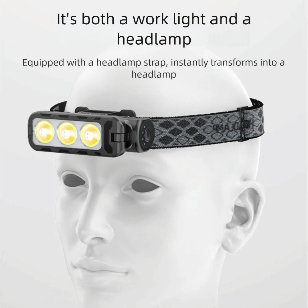 6-Modes Dimming Handheld Worklight USB Rechargeable 180-Degree Rotation Magnetic Folding Light Foldable Portable