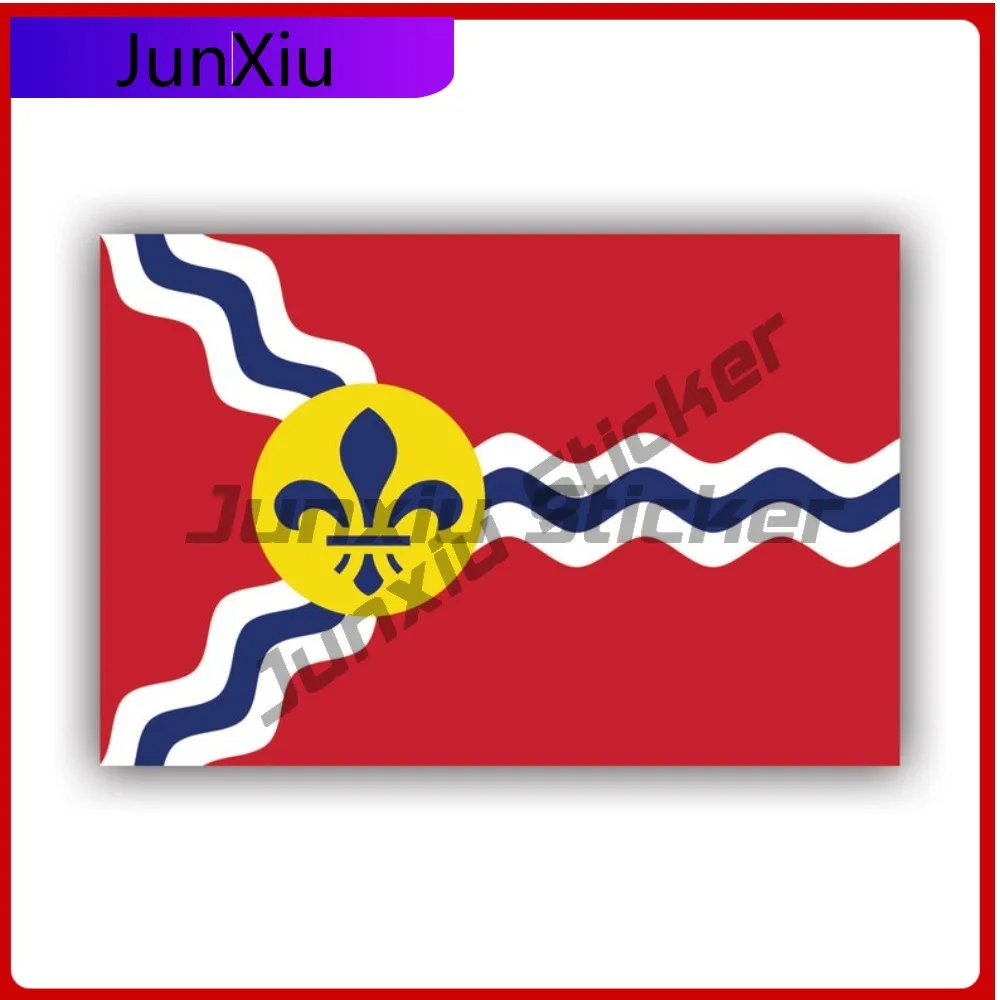 

St. Louis Flag Fade Resistant Sun Resistant Classic For Rear Windshield Truck Car Window Easy Apply No Residue Accessories