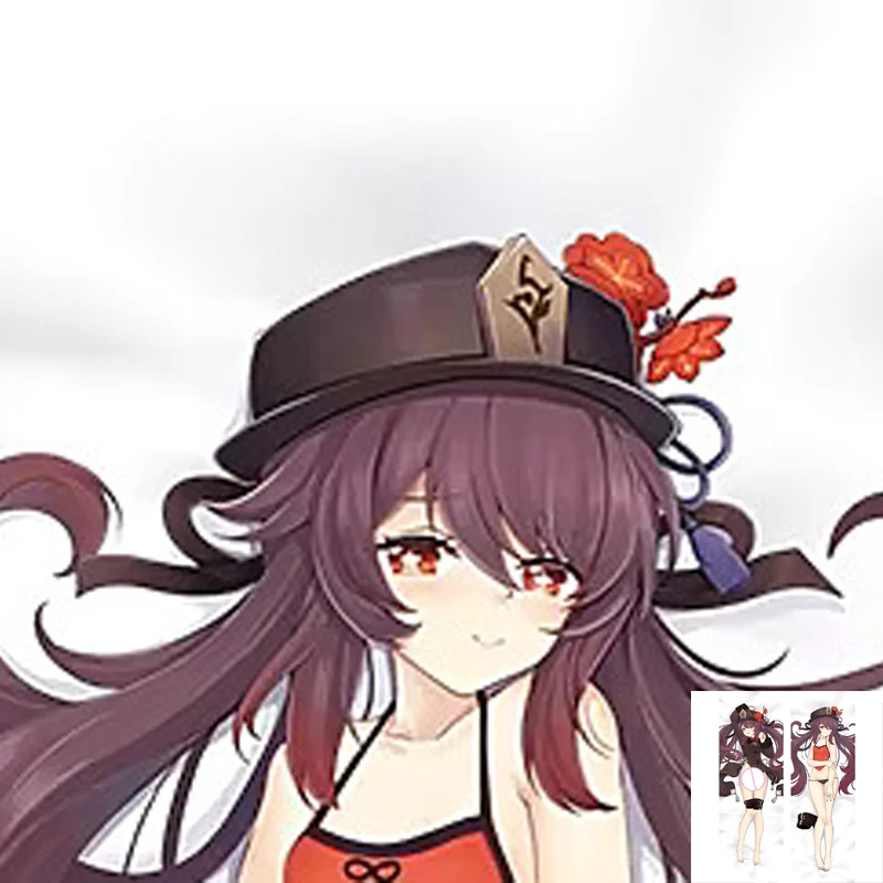 

Anime Dakimakura Pillow Case Fate Sexy and Busty Hu tao Double-Sided Halloween Decoration