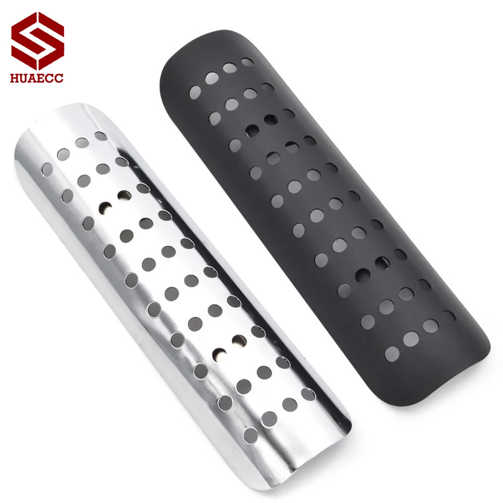 Motorcycle Chrome Exhaust Muffler Pipe Heat Shield Cover Guard For Harley Dyna Cruiser Road King Softail Sportster etc moto