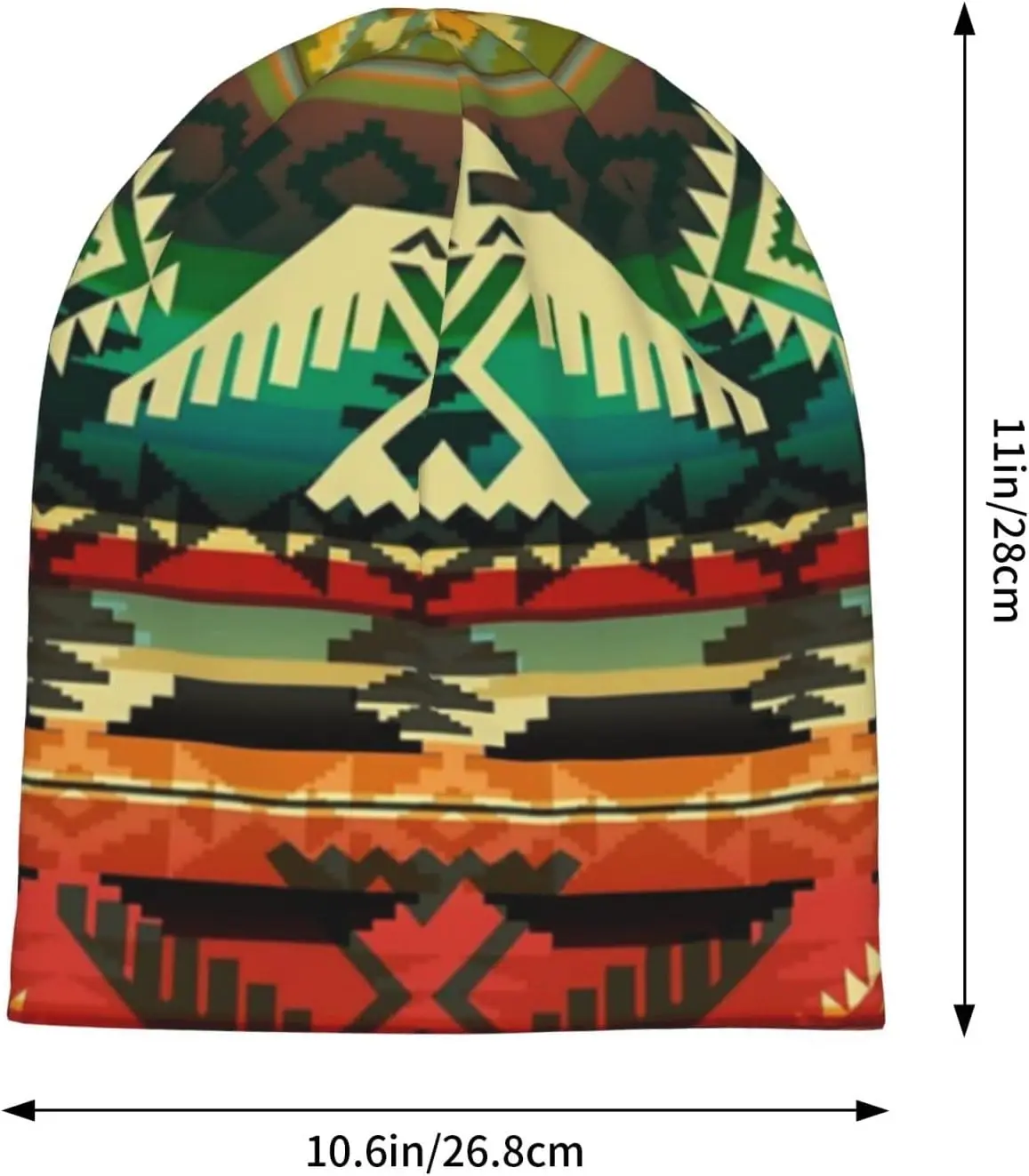 Native American Beanie Chemo Hat Cancer Headwear Knitted Hats Baggy Slouchy Scarf Cap for Adults Women Men