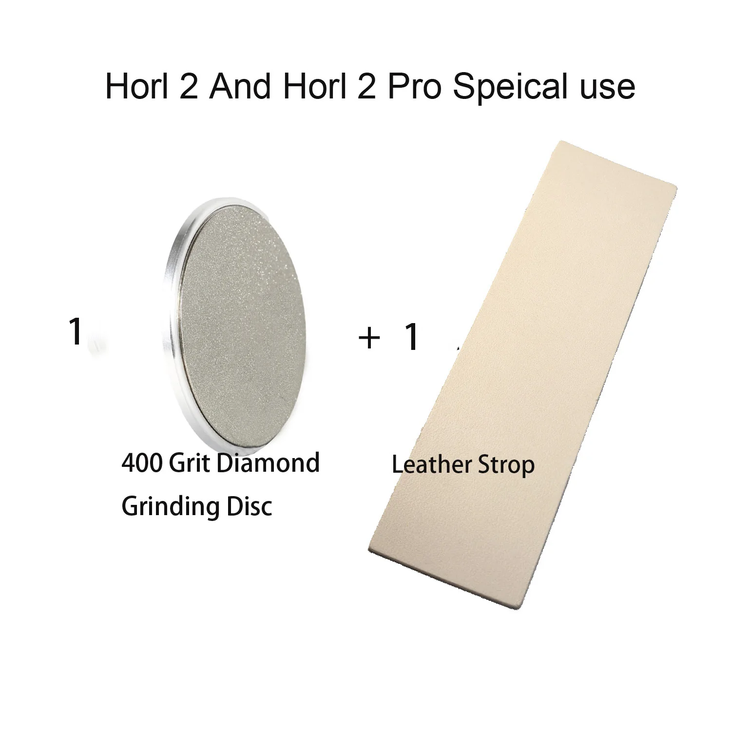 1 Set 400 Grit Diamond Grinding Disc And Leather Strop  Sharpness Set Knife Sharpering Kit Compatible With HORL 2 And HORL 2 Pro