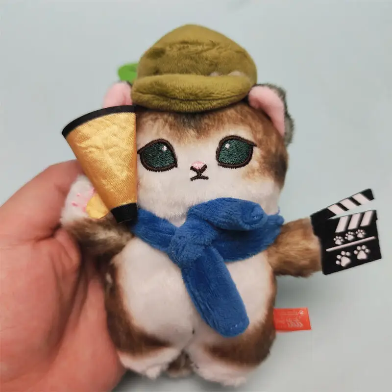 Uroczy Kreskówkowy Kawaii Mofusand Podróżujący po Świecie Chleb Strażnik Malarz Kot Pluszowa Lalka Brelok Zawieszka do Torby Zabawka Prezent