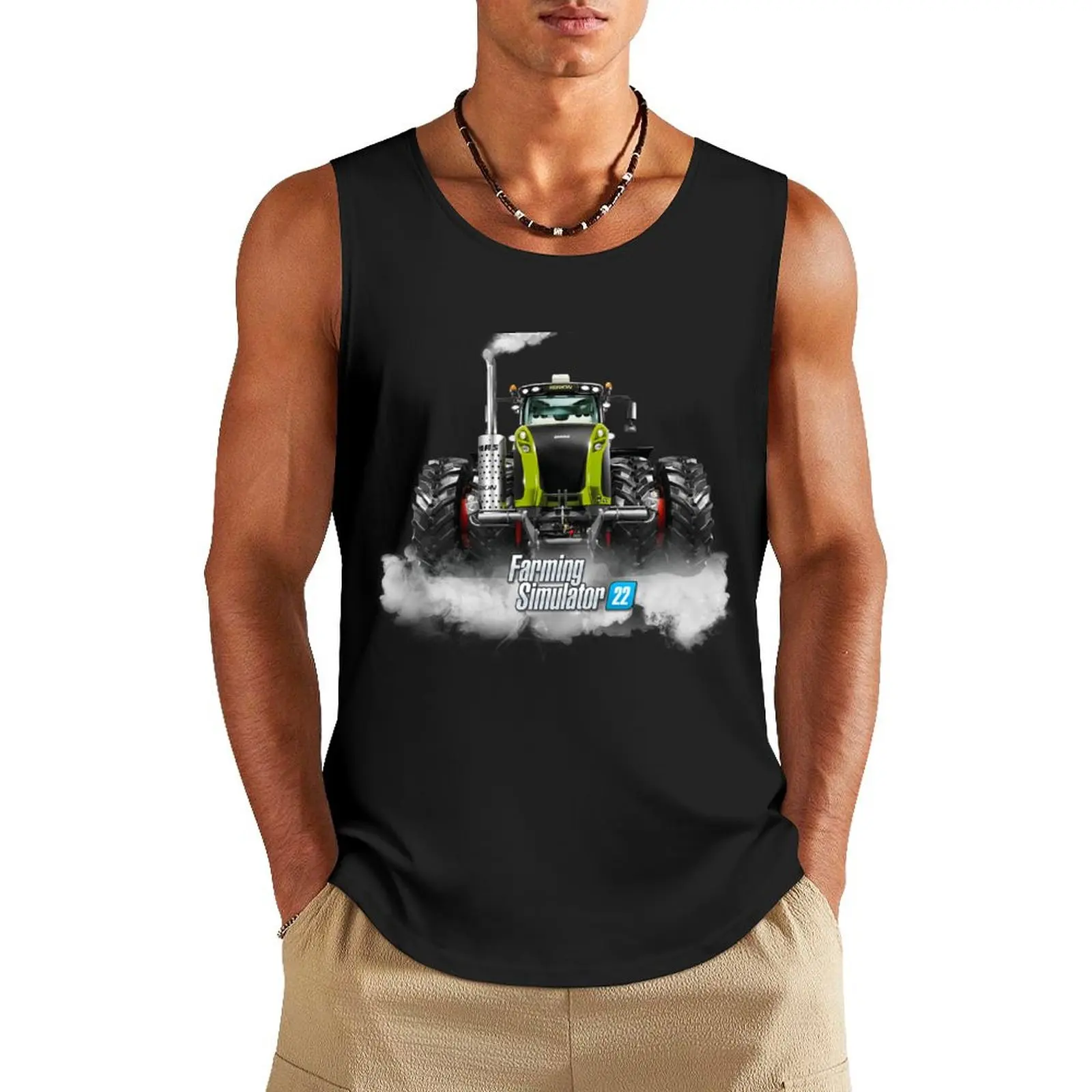 Farming Simulator Kids 22 Class Xerion Tank Top Men's tops cotton t-shirts man gym shirt man