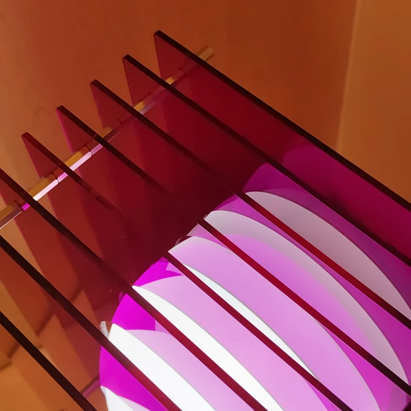 Lámpara de mesa de artista transparente acrílico LOP 30cm lámpara de pie USB recargable RGB DIY iluminación ambiental de dormitorio para Decoración