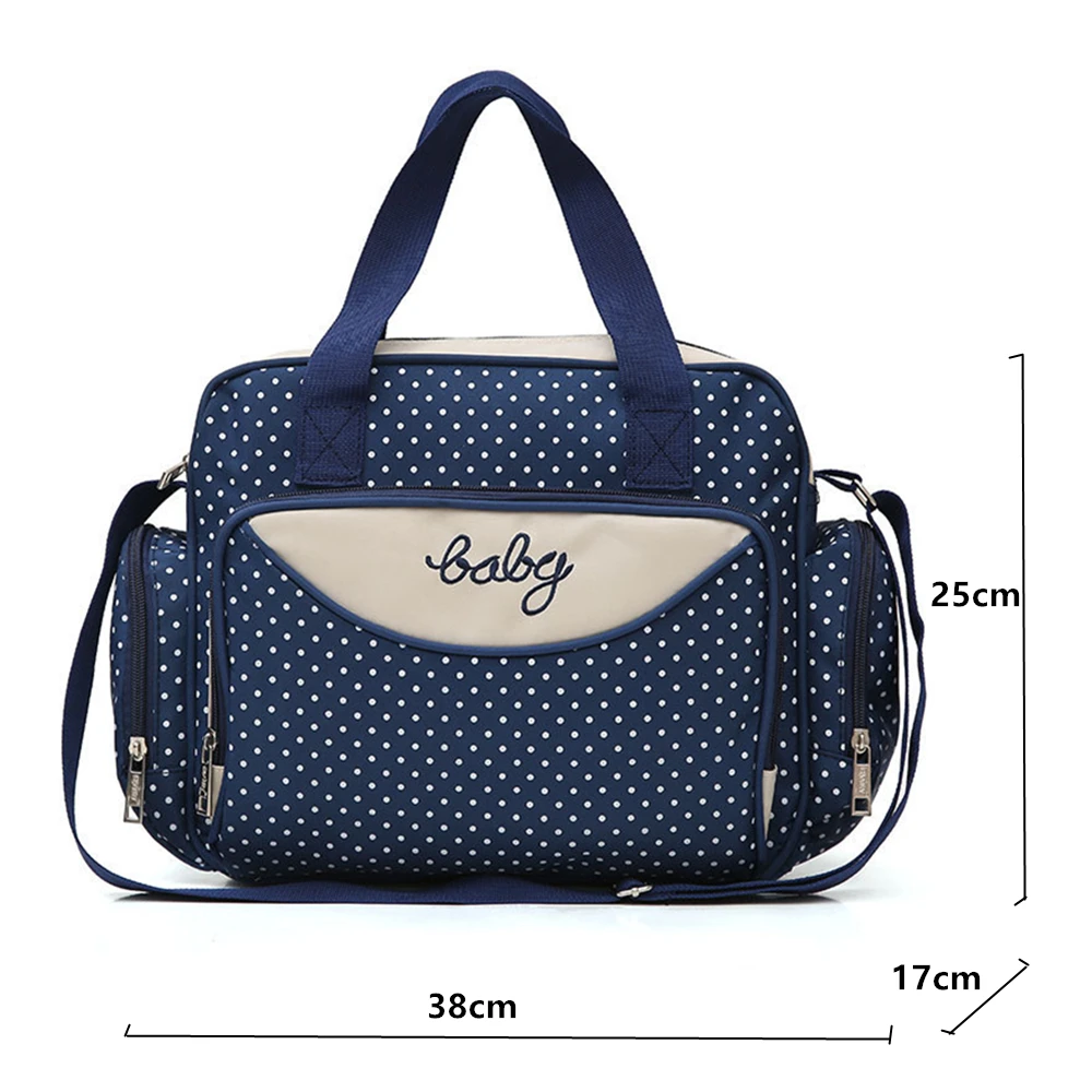 Fashionable Dot Lightweight One Shoulder Mommy Bag for Going Out Multi Functional, Large Capacity Handheld Diagonal Diaper Bag