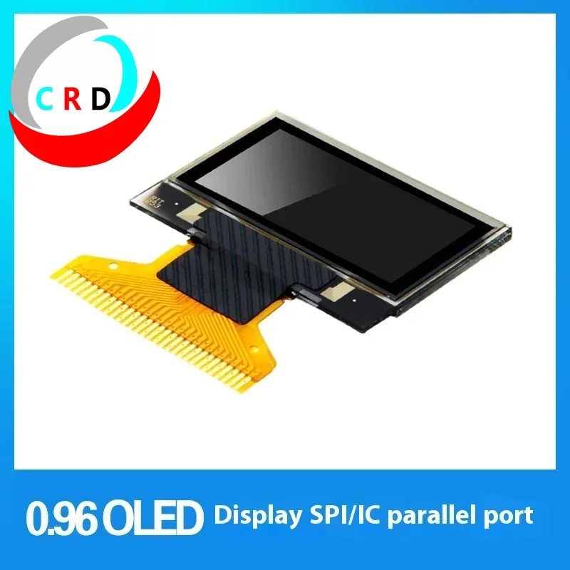 Changruida lcd oled de 0.96 polegadas 128x64 tela pequena ssd1306 porta paralela iic/spi soldagem display oled monitor esp32 portatil