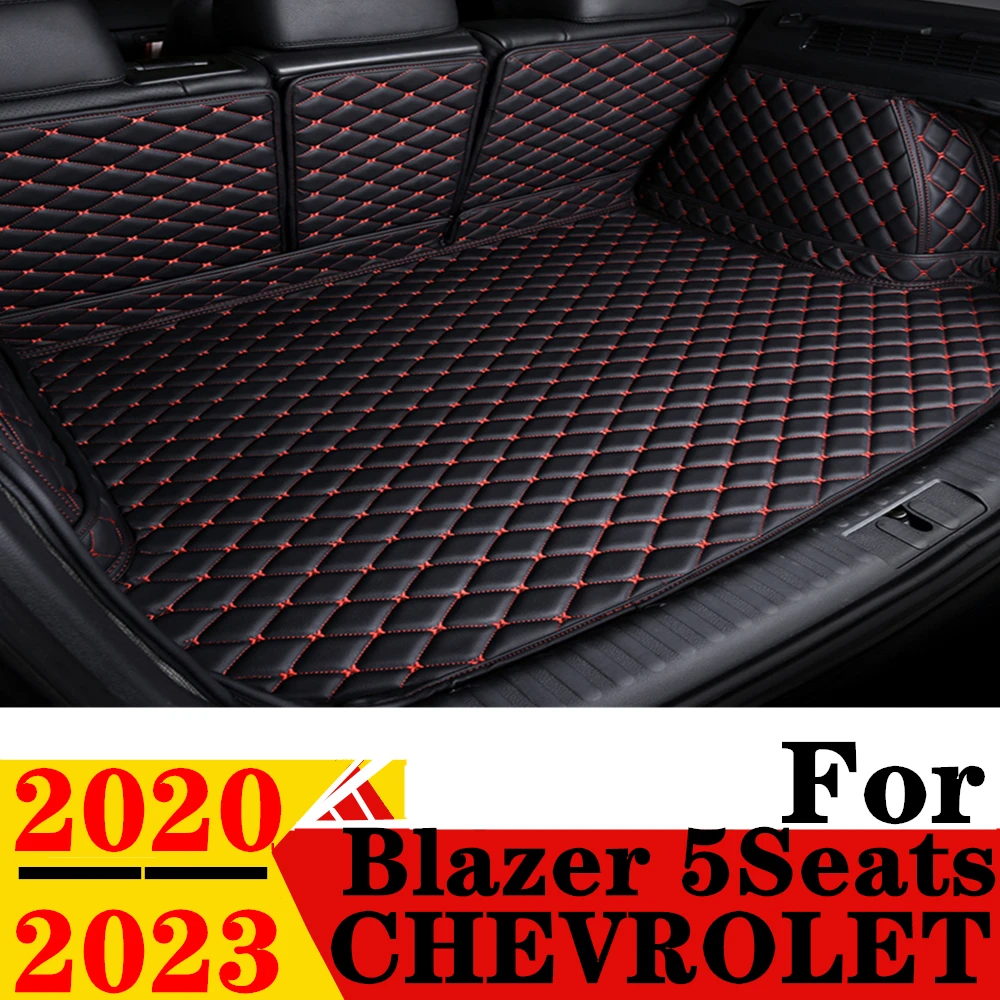 

Коврик в багажник автомобиля для Chevrolet Blazer 5 мест 2023 2022 2021 2020, задняя крышка грузового багажника, коврик для хвостового автомобиля, детали багажника, коврик для багажника