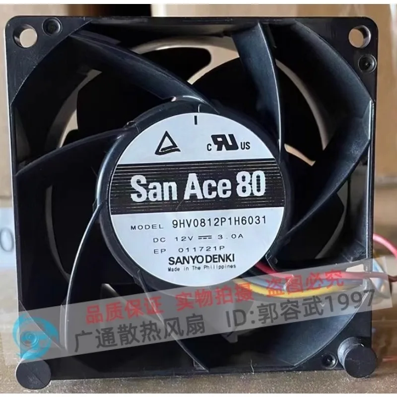 

New Cooler Fan for Sanyo 9HV0812P1H6031 8038 12V 3.0A 8CM High Air Volume Violent Cooling Fan 80 * 80 * 38mm