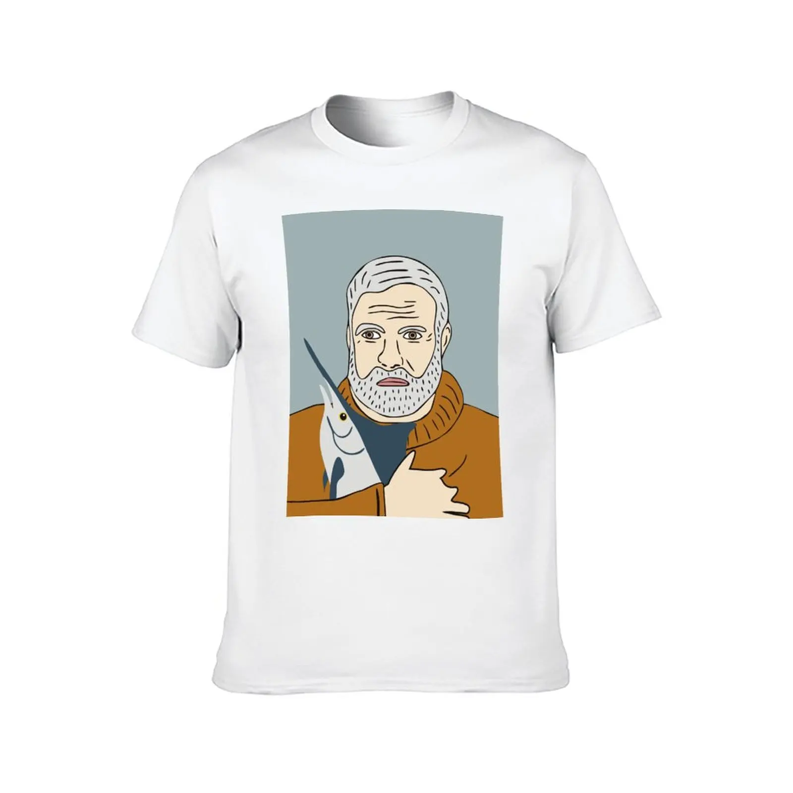 إرنست همنغواي تي شيرت أنيمي تي شيرت للرجل مضحك تي شيرت القطن