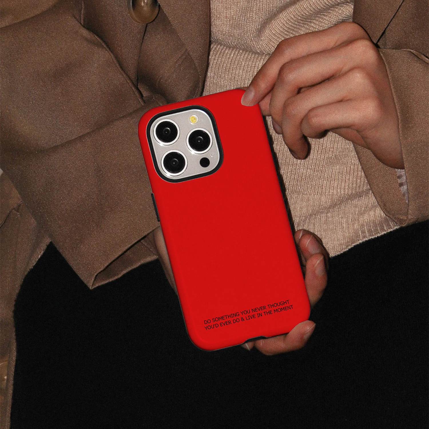Girl style Phone Case for iPhone 16 Pro Max Shockproof Cover, Small and Cute Personalized Creative Frosted Fall Protection Case image 4