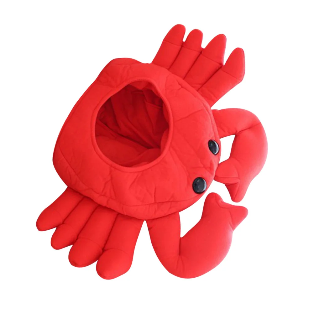 

Adjustable Red Crab Funny Cosplay Halloween Party Cartoon Photo Props Dress Up Accessory Adults Party Hat Crab Hat Funny