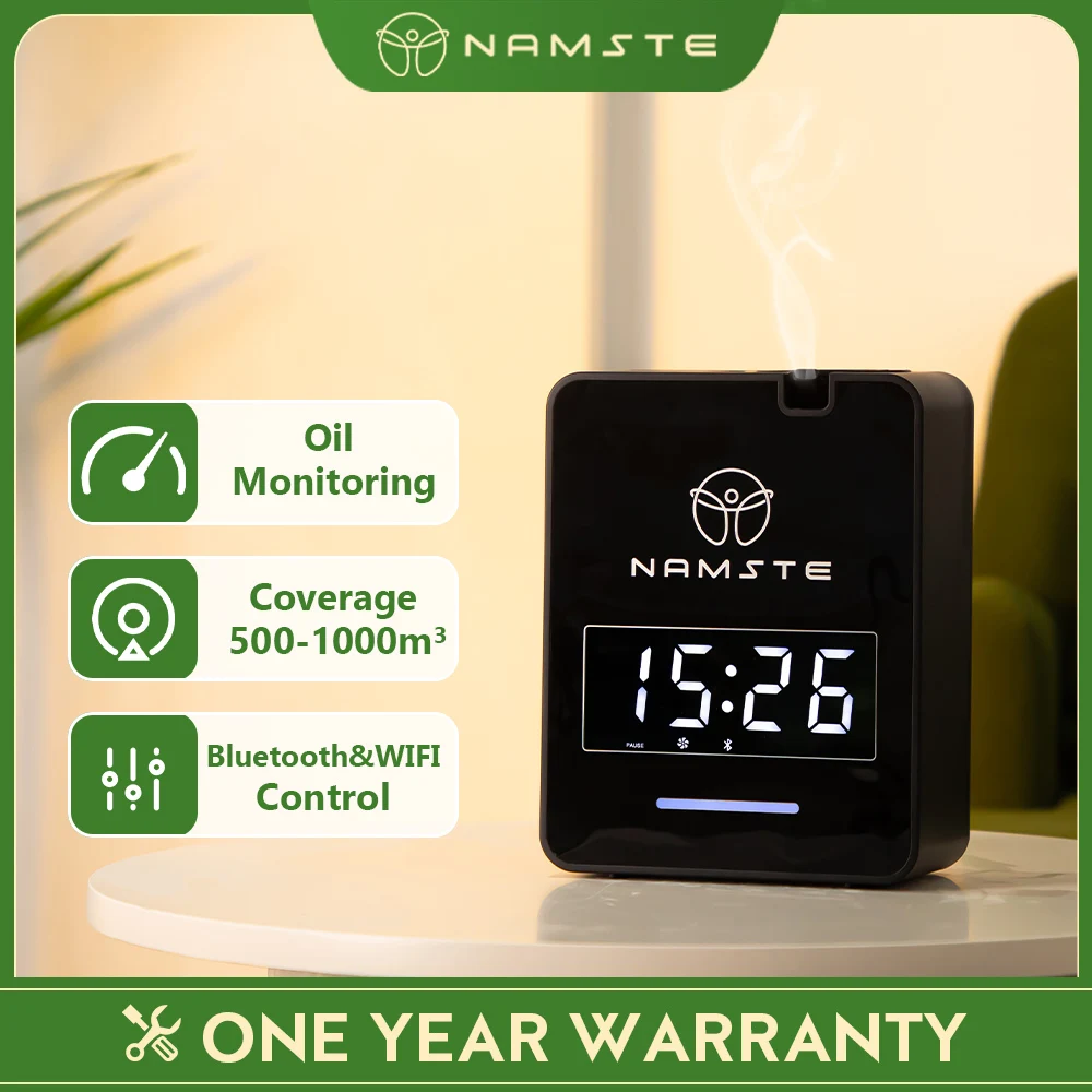 NAMSTE Wall Plug Aroma Diffuser Bluetooth Wifi Control Smart Fragrance Diffuser for Home Smell Distributor Air Freshener HVAC