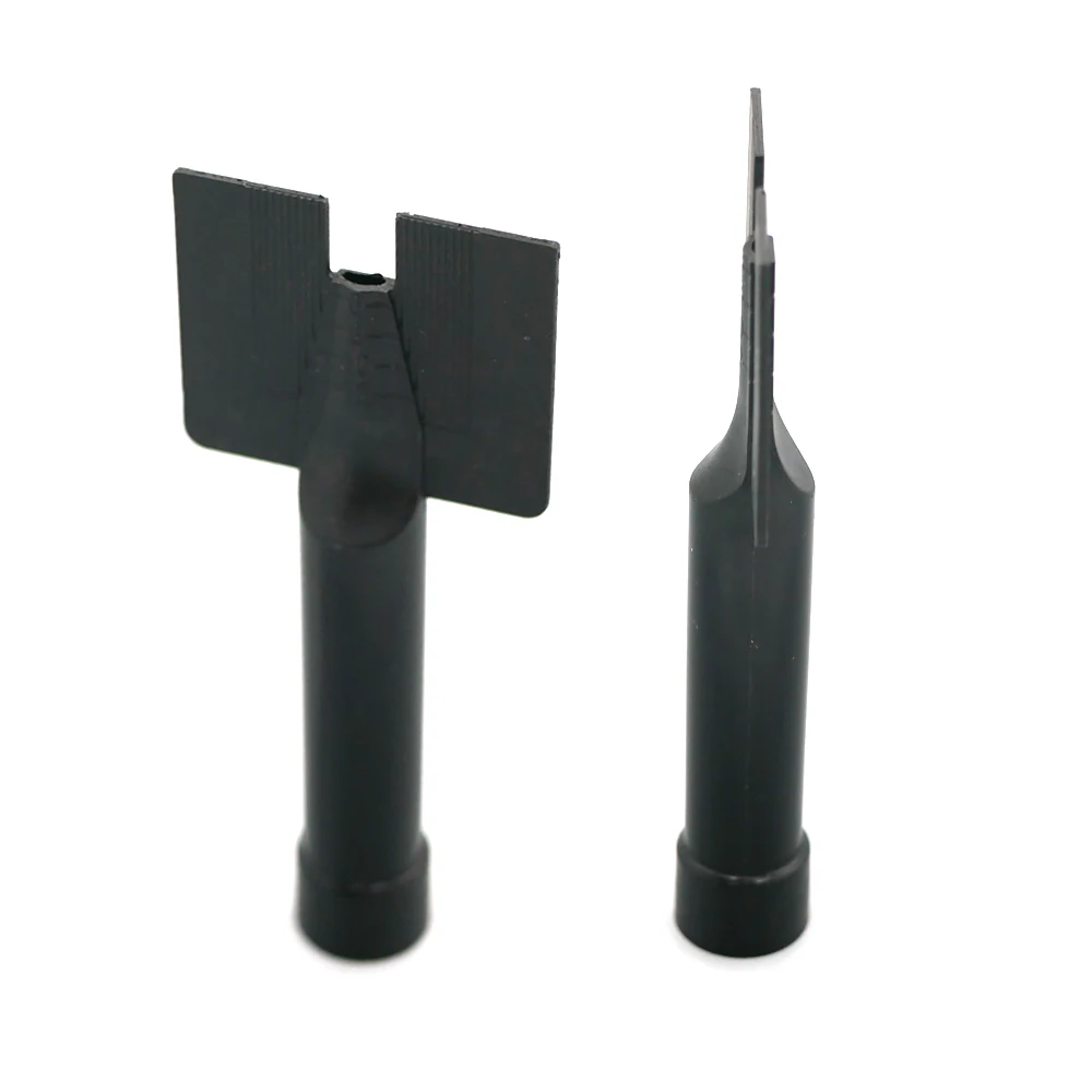 

Black/ White Plastic Sealant Flanged Seam Wing/ Butterfly Nozzle for Aluminium Cartridges