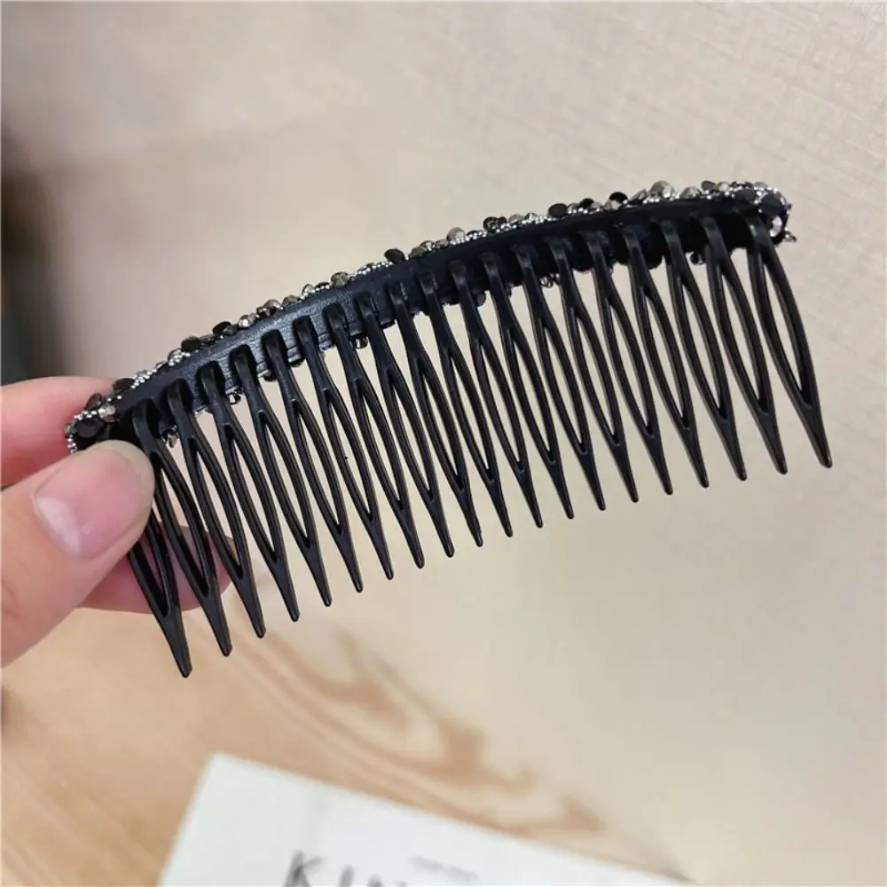 Broken Hair Artifact Korean Rhinestone Comb Hair Clip Teeth Invisible Hair Styling Accessory Headwear Shiny Girls