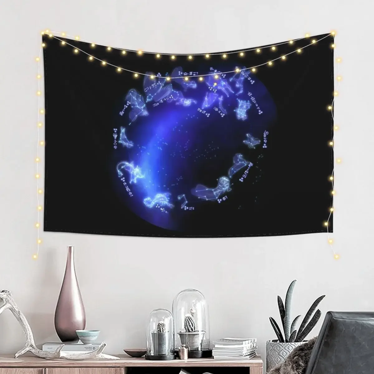 The Babylonian Zodiac Tapestry Wall Deco Aesthetic Room Decor Korean Tapestry