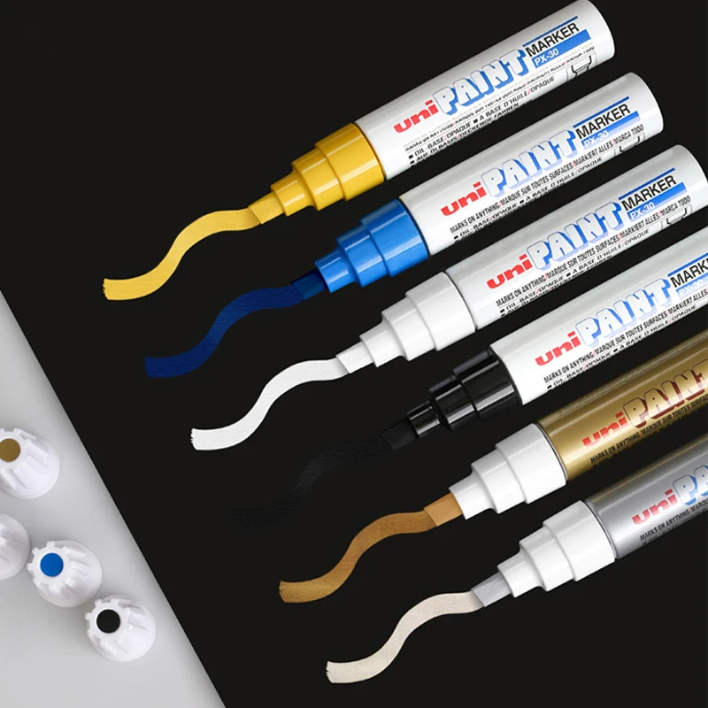 Uni PX-30 Paint Marker Permanent 7 Color Available 8.5mm Car Painting Wedding Signature Pen 1Pcs