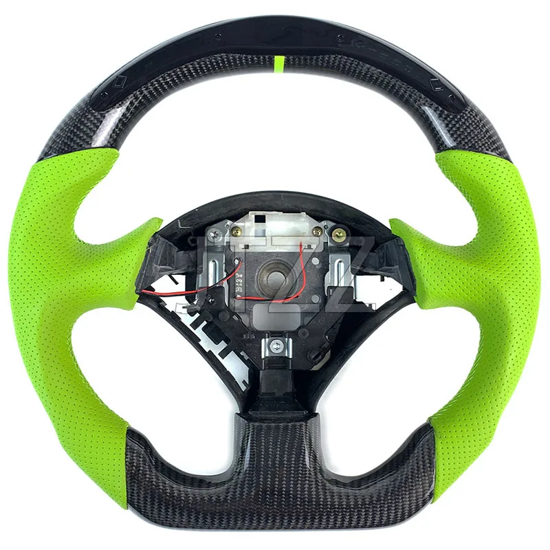 

LED Display Screen Carbon Fiber Perforated Leather Car Steering Wheel Customization FOR Honda S2000 2005 2006 2008 2009 2010