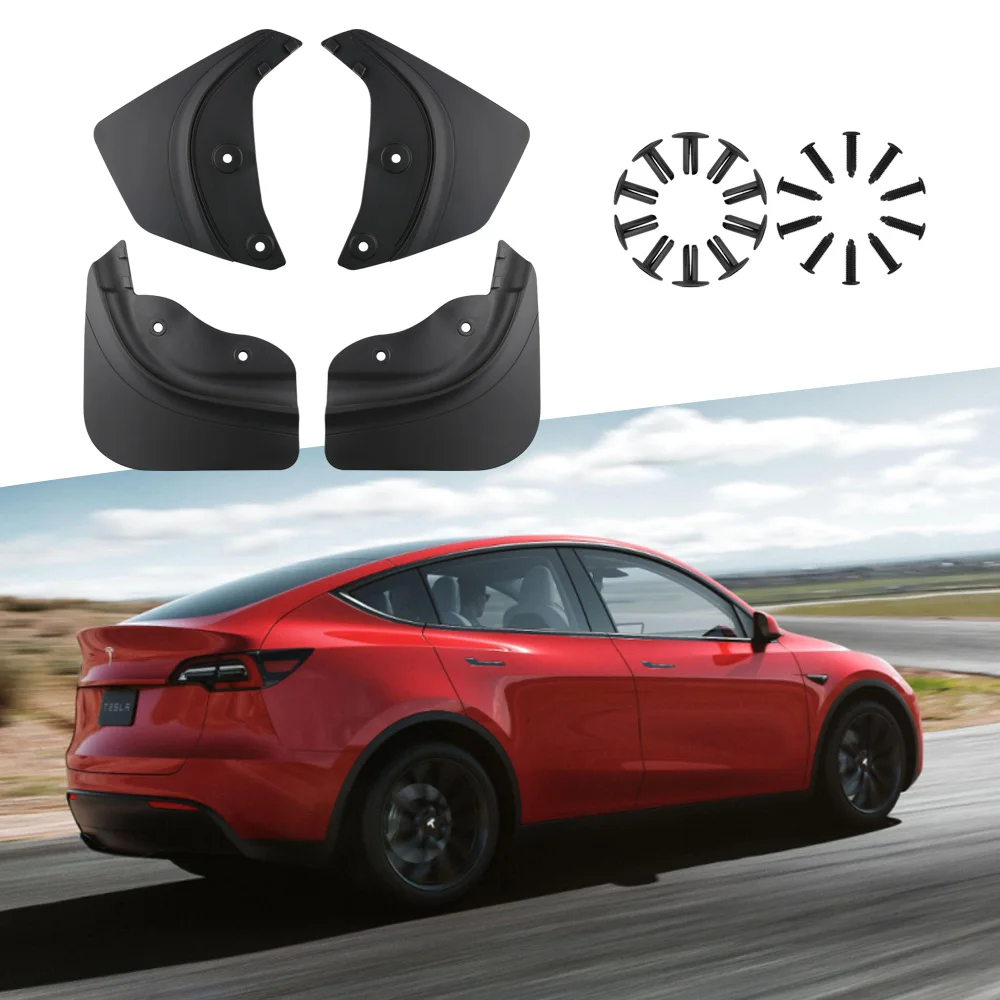 For Tesla Model Y 2021 2022 2023 2024 Car Wheel Mud Flaps Splash Guards MudFlaps Front Rear Fender Mudguards Protector