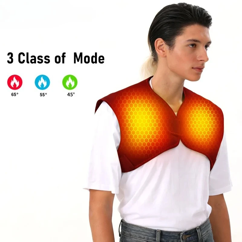 Heated Braces for Winter 3-Speed Adjustable Self-Heating Washable Home Office Work Braces with 3 Temperature Control